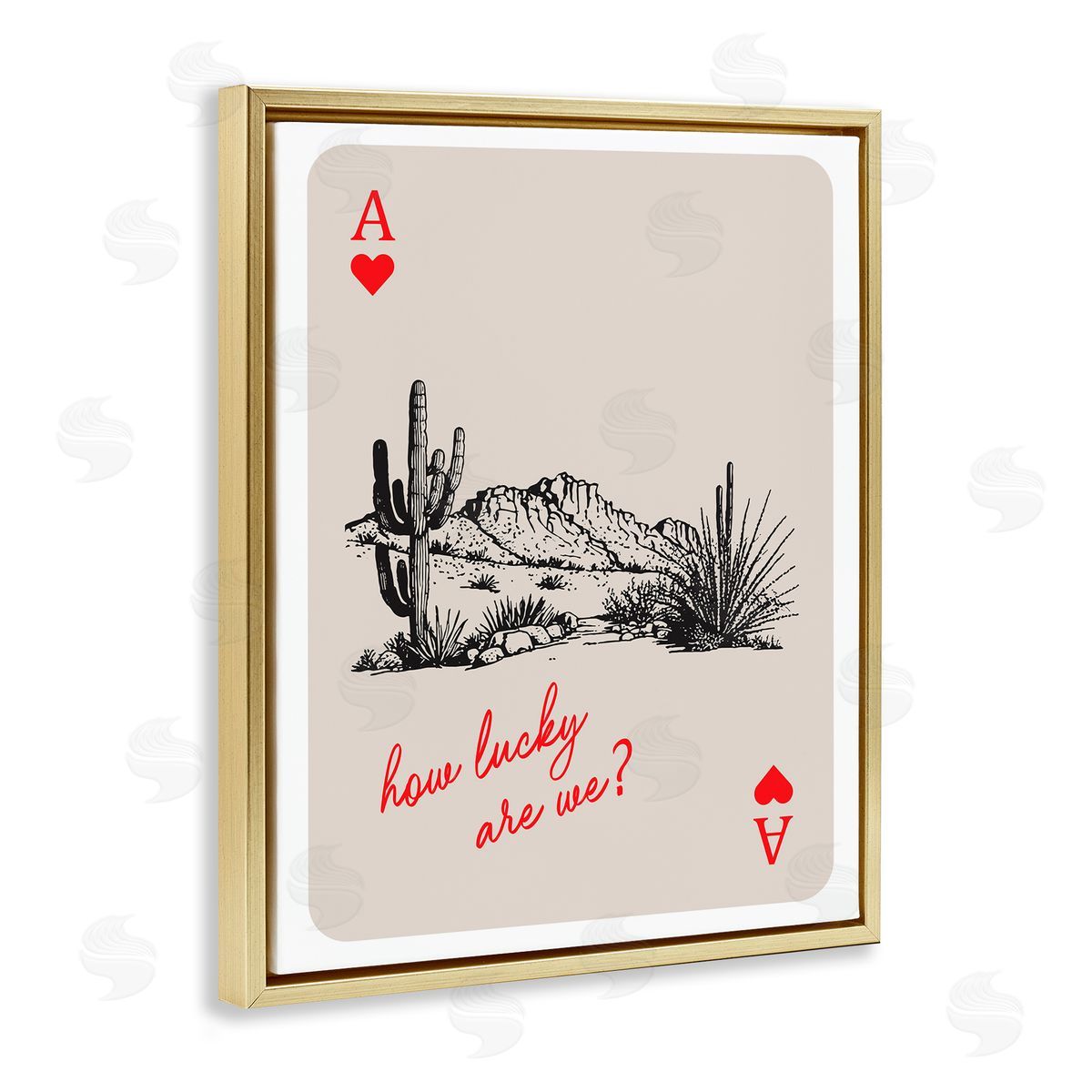 Lettered and Lined | Playing Card with Lucky Phrase