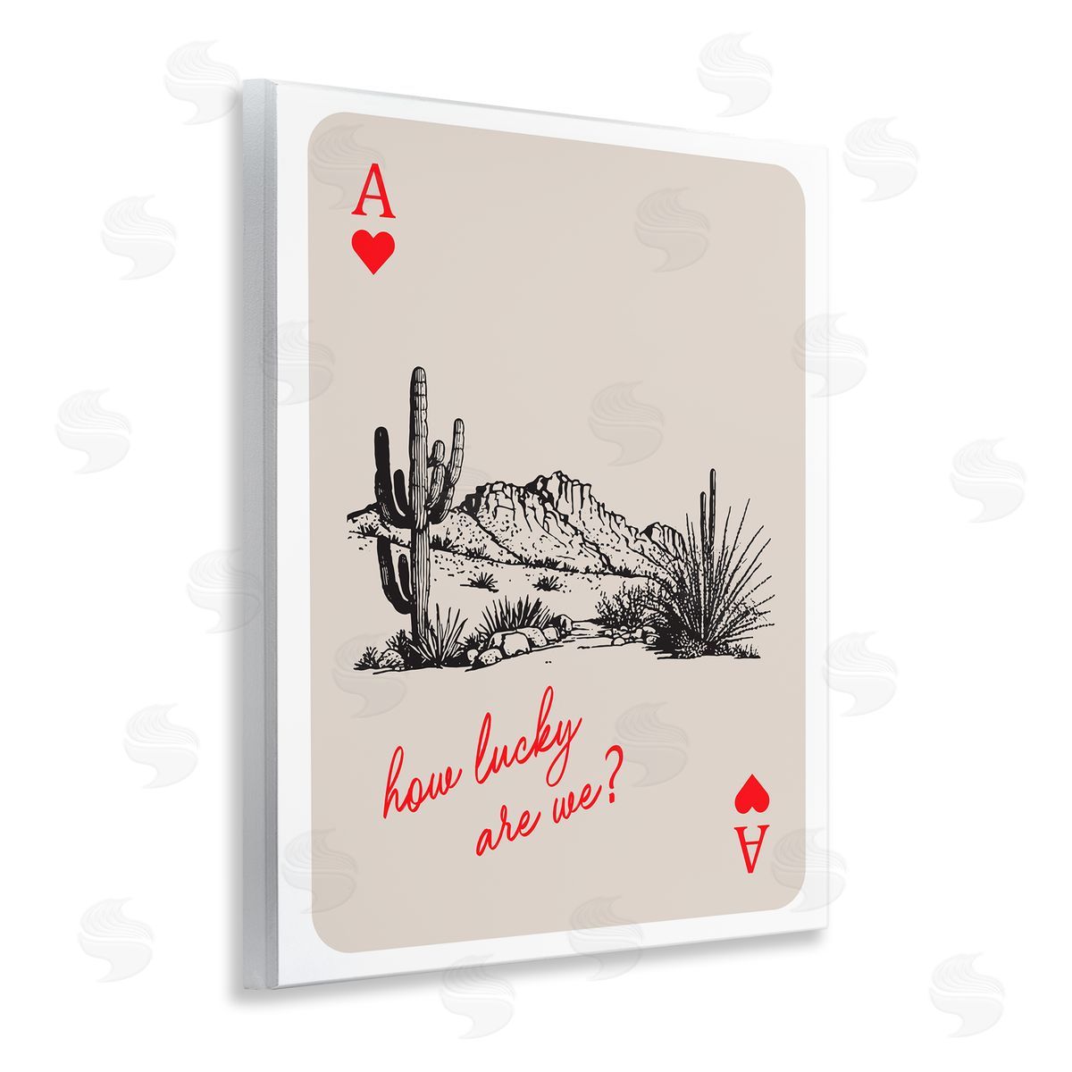 Lettered and Lined | Playing Card with Lucky Phrase