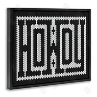 Lettered and Lined | Mosaic Style Howdy in Black