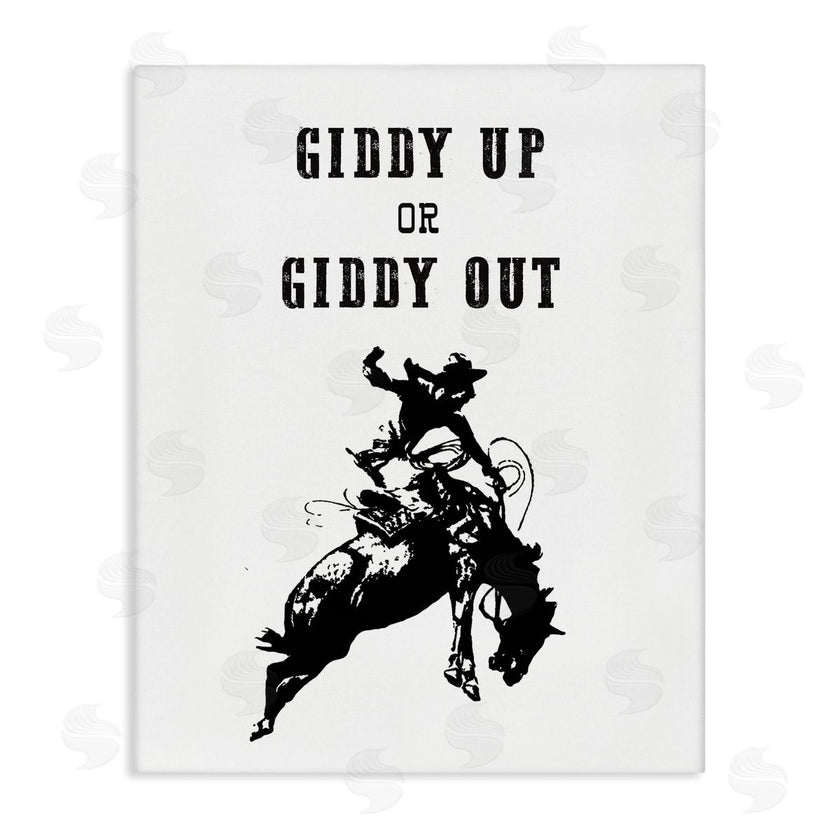 Lettered and Lined | Giddy Up or Out Cowboy