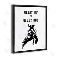 Lettered and Lined | Giddy Up or Out Cowboy