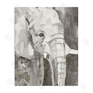 Nan | Rustic Abstract Elephant