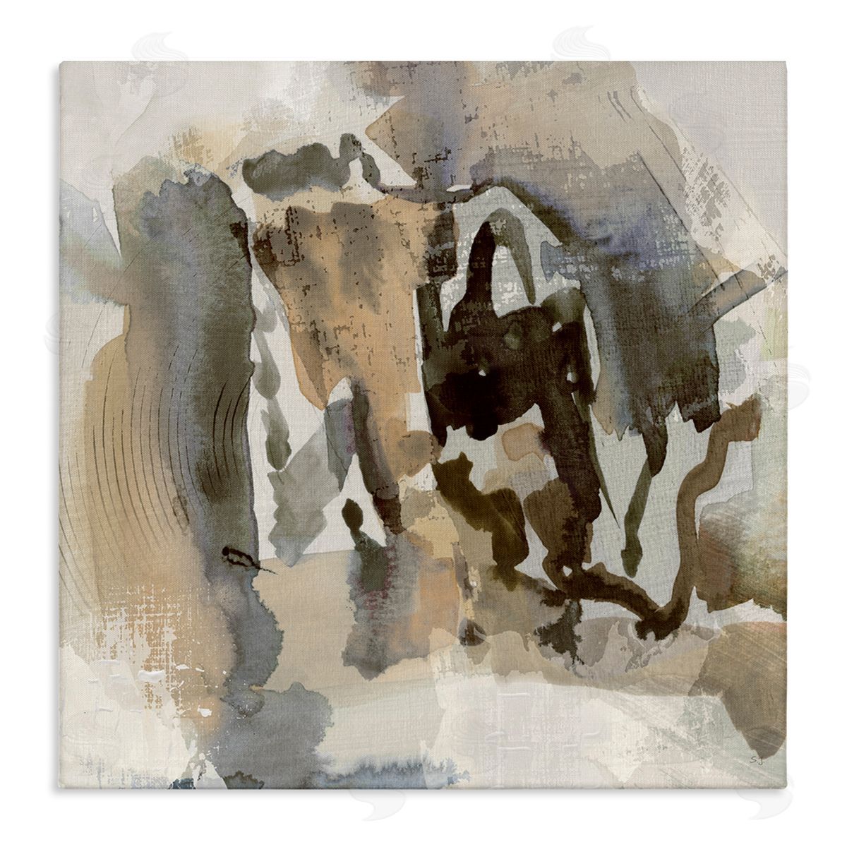 Susan Jill | Neutral Collaged Squiggles