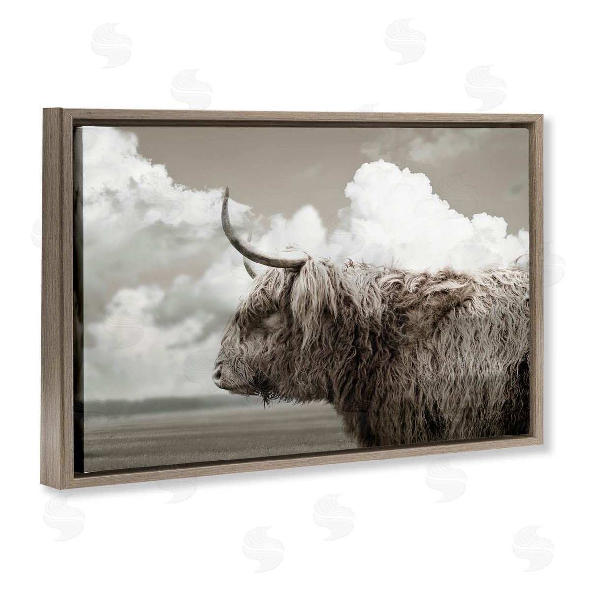 CAD Designs | Longhorn Cattle & Clouds View