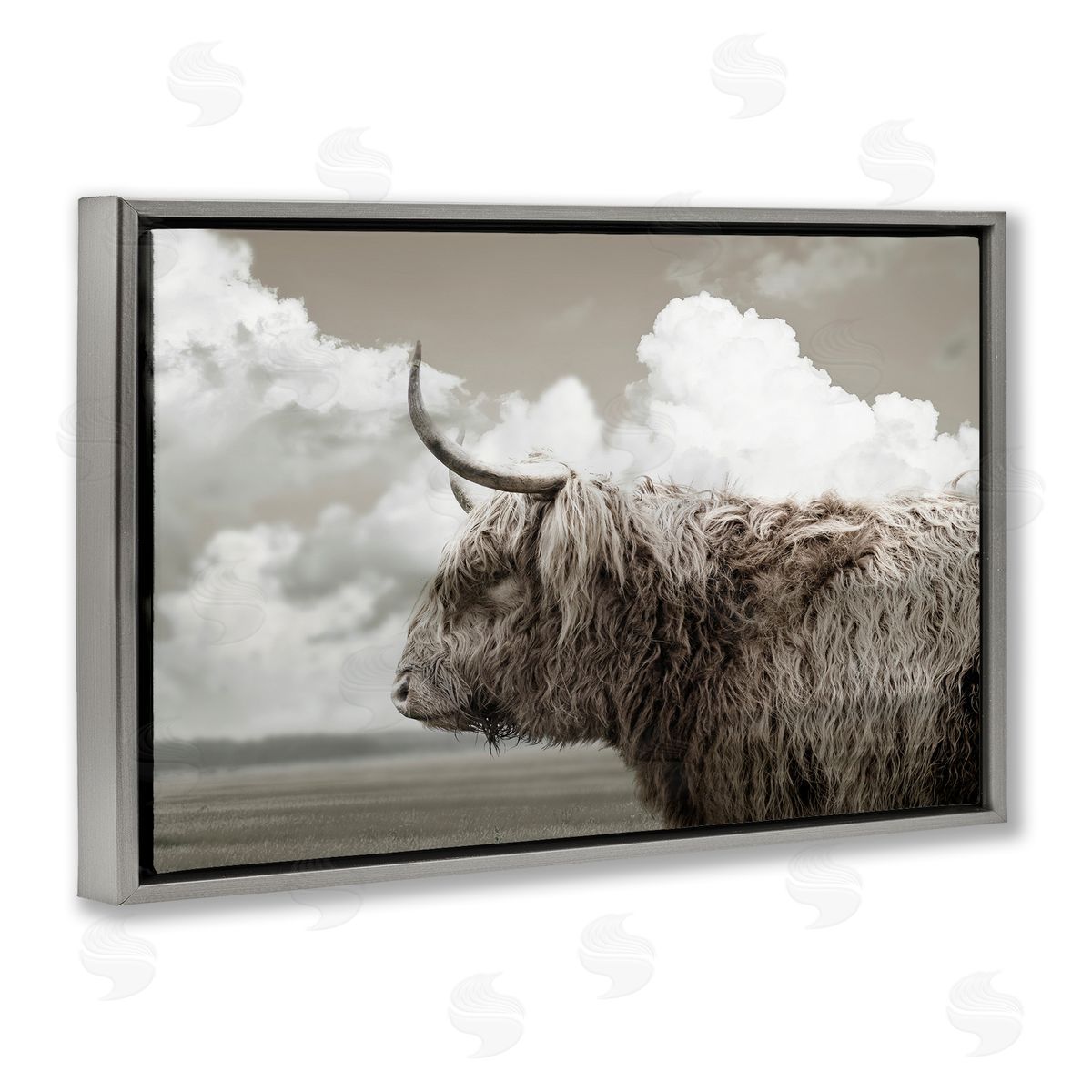 CAD Designs | Longhorn Cattle & Clouds View