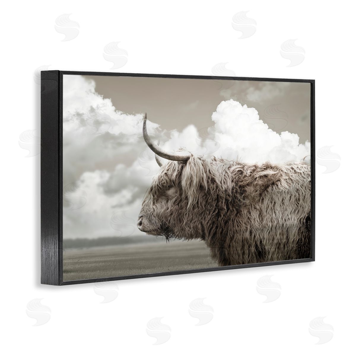 CAD Designs | Longhorn Cattle & Clouds View