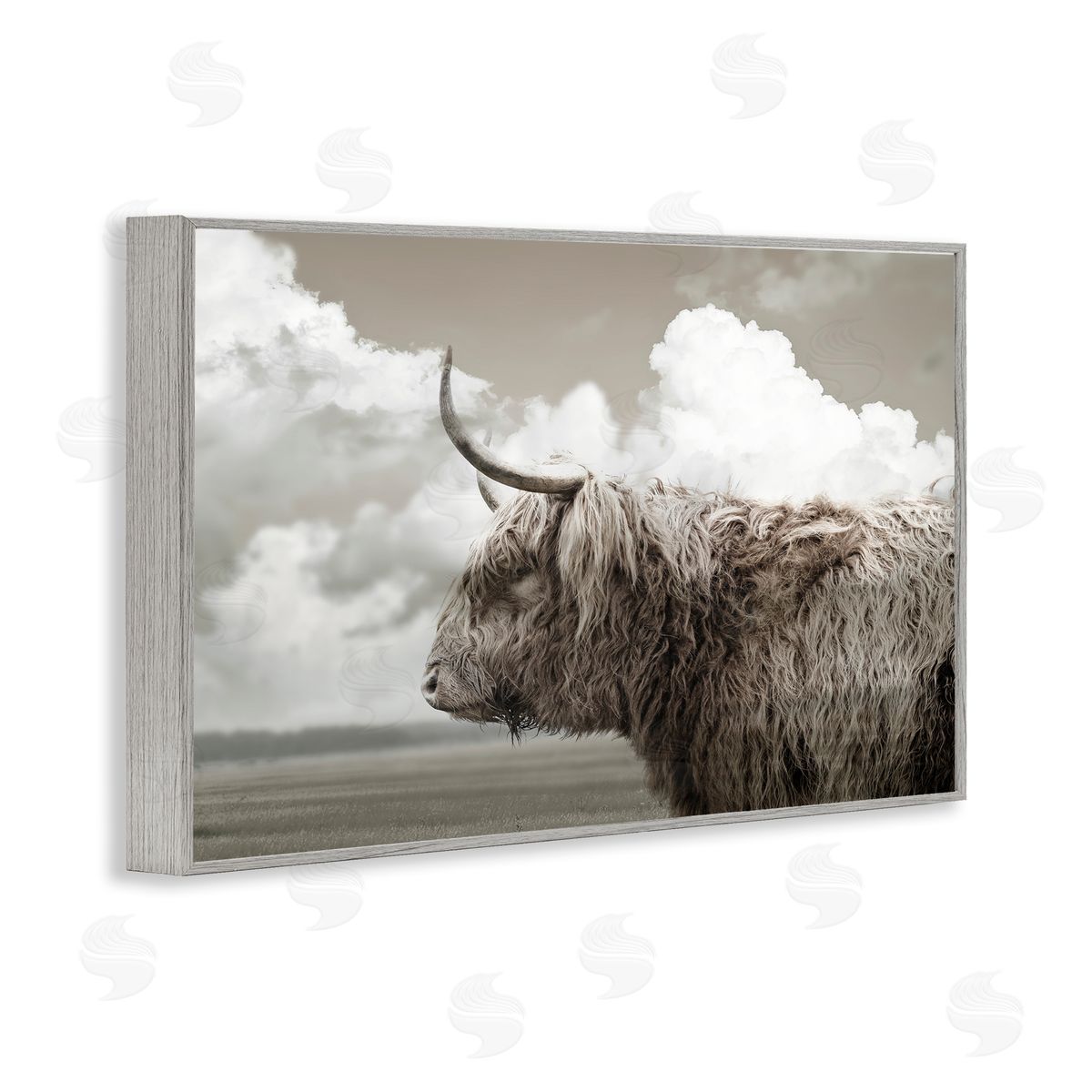 CAD Designs | Longhorn Cattle & Clouds View