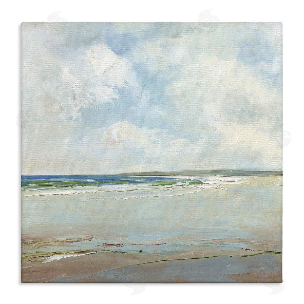 Sally Swatland | Distant Beach Shoreline with Clouds
