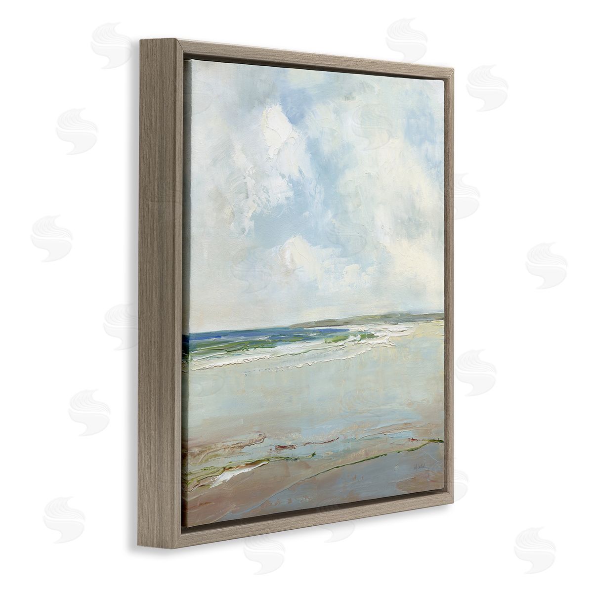 Sally Swatland | Distant Beach Shoreline with Clouds