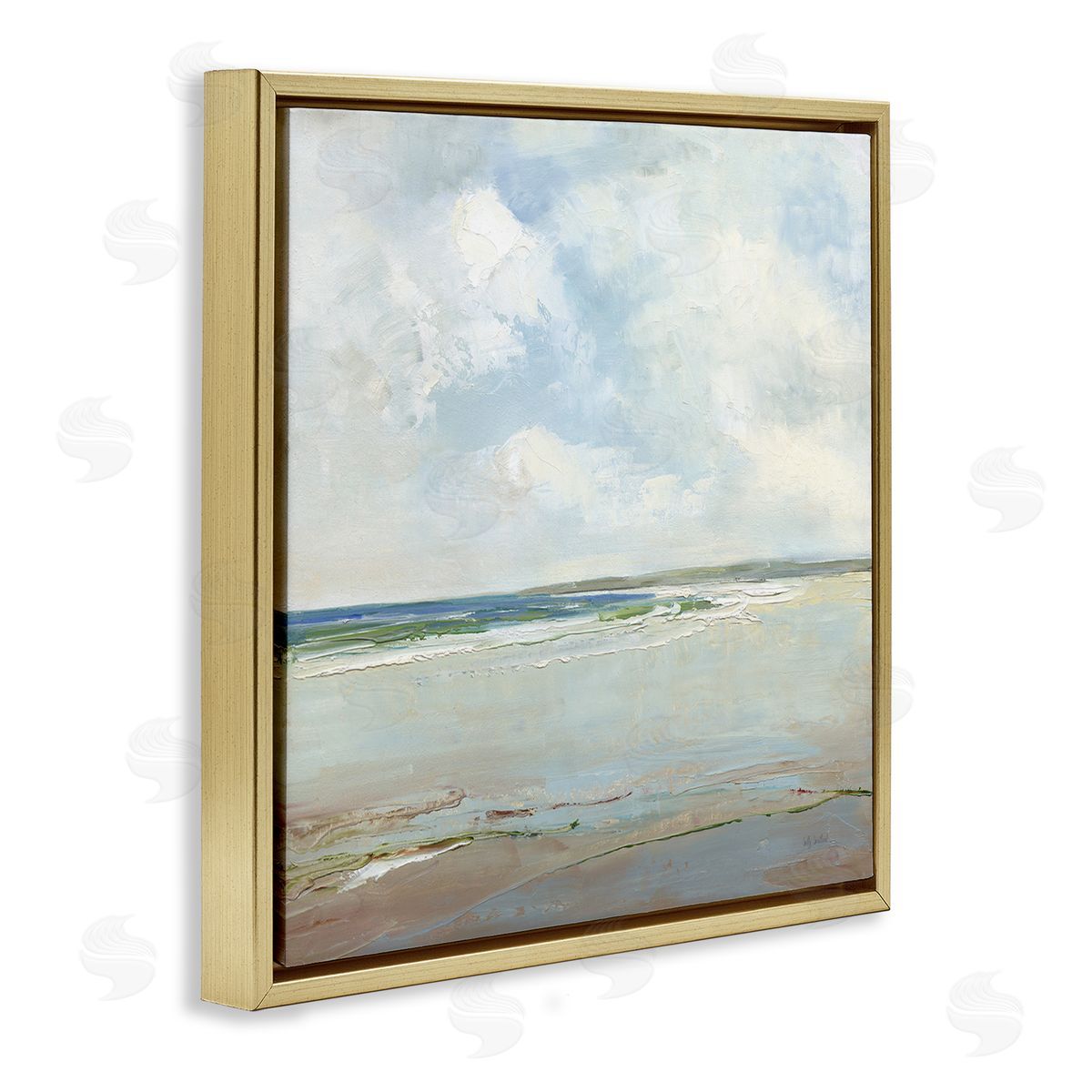 Sally Swatland | Distant Beach Shoreline with Clouds