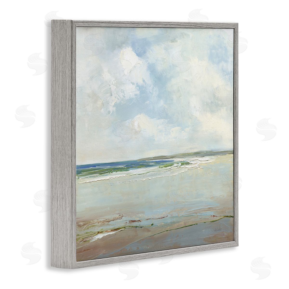 Sally Swatland | Distant Beach Shoreline with Clouds