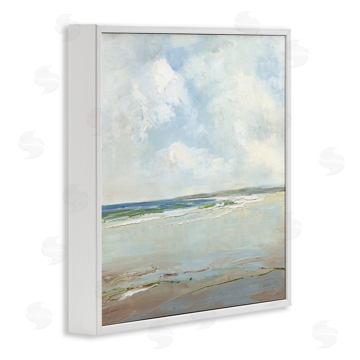 Sally Swatland | Distant Beach Shoreline with Clouds