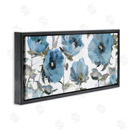 Theresa Heidel | Blue Poppies on White