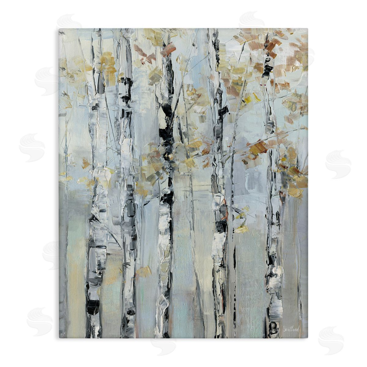Sally Swatland | Autumn Birch Abstraction