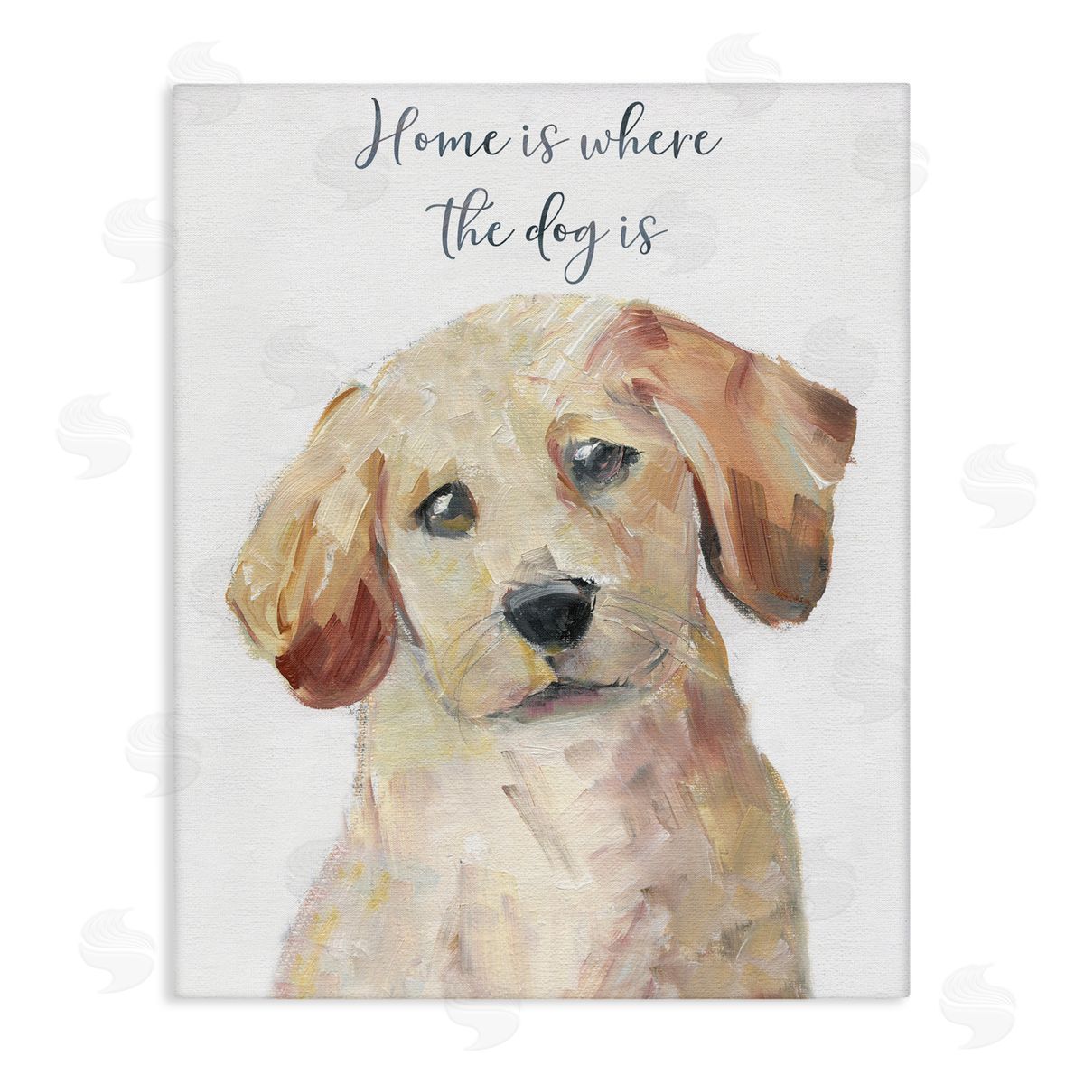 Sally Swatland Sentimental Dog Phrase Canvas Wall Art Print
