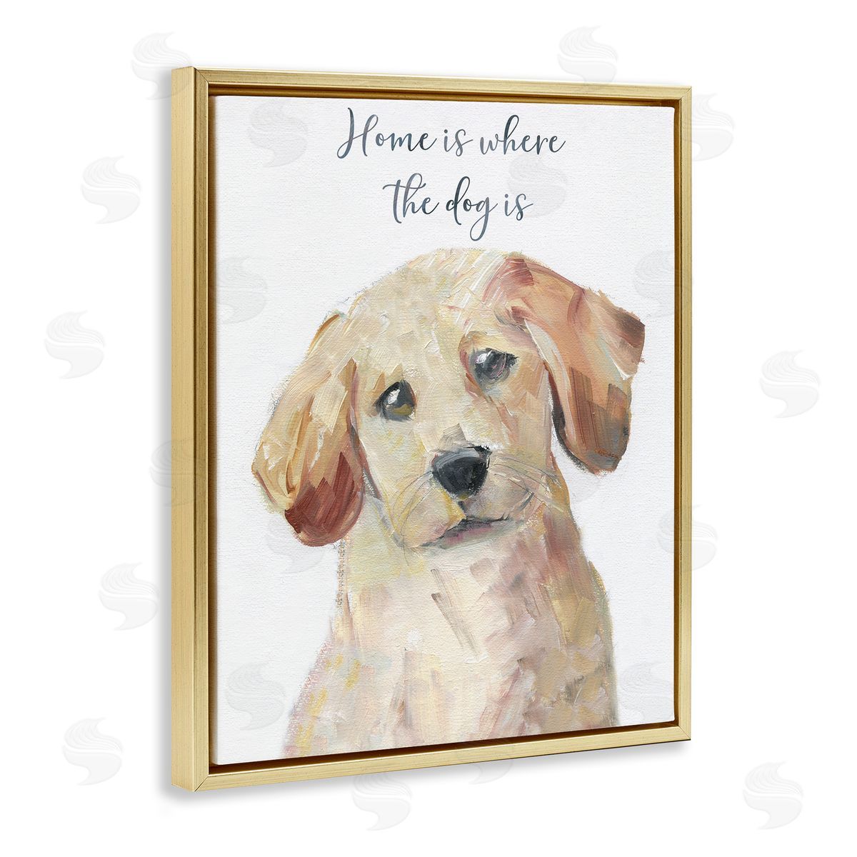 Sally Swatland Sentimental Dog Phrase Canvas Wall Art Print