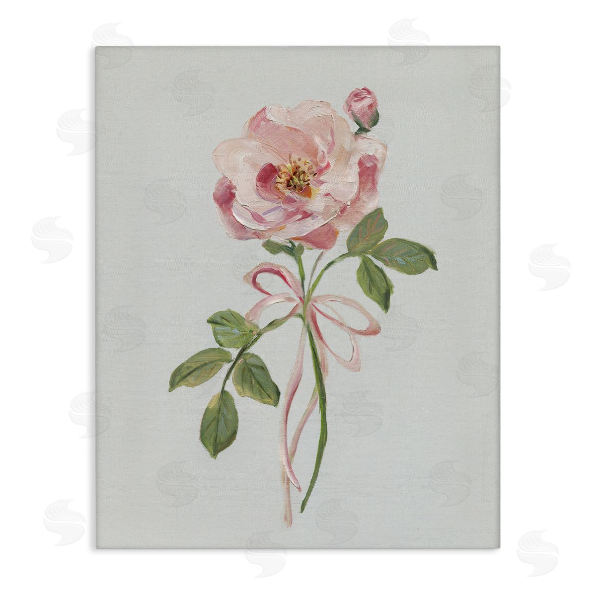 Sally Swatland | Pink Rose Bud with Ribbon