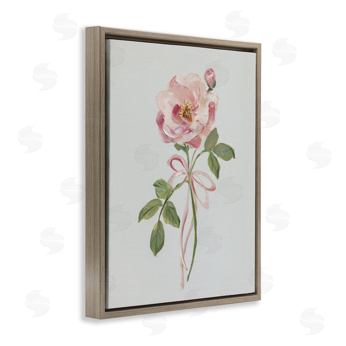 Sally Swatland | Pink Rose Bud with Ribbon