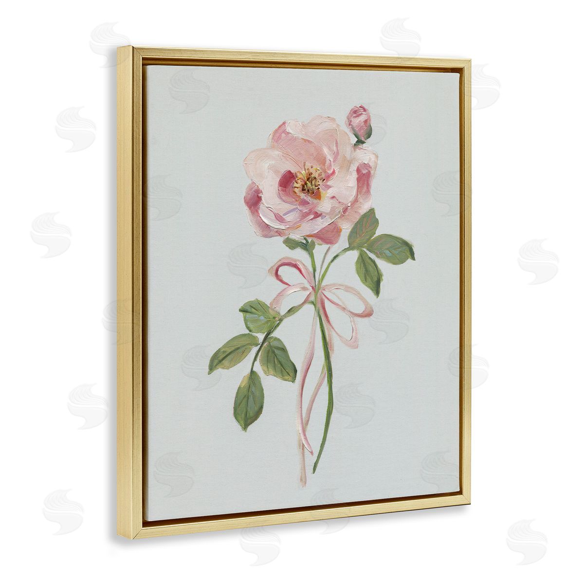 Sally Swatland | Pink Rose Bud with Ribbon
