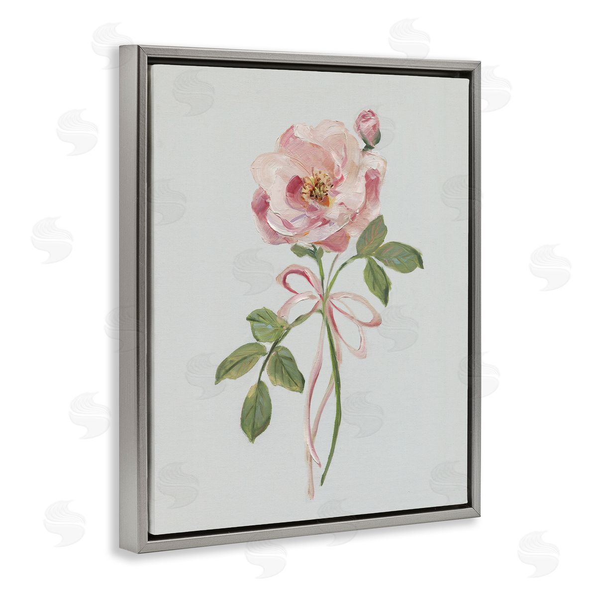 Sally Swatland | Pink Rose Bud with Ribbon
