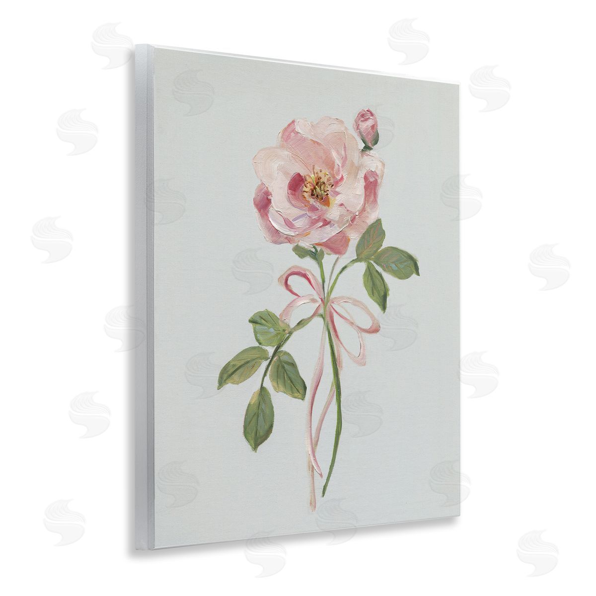 Sally Swatland | Pink Rose Bud with Ribbon