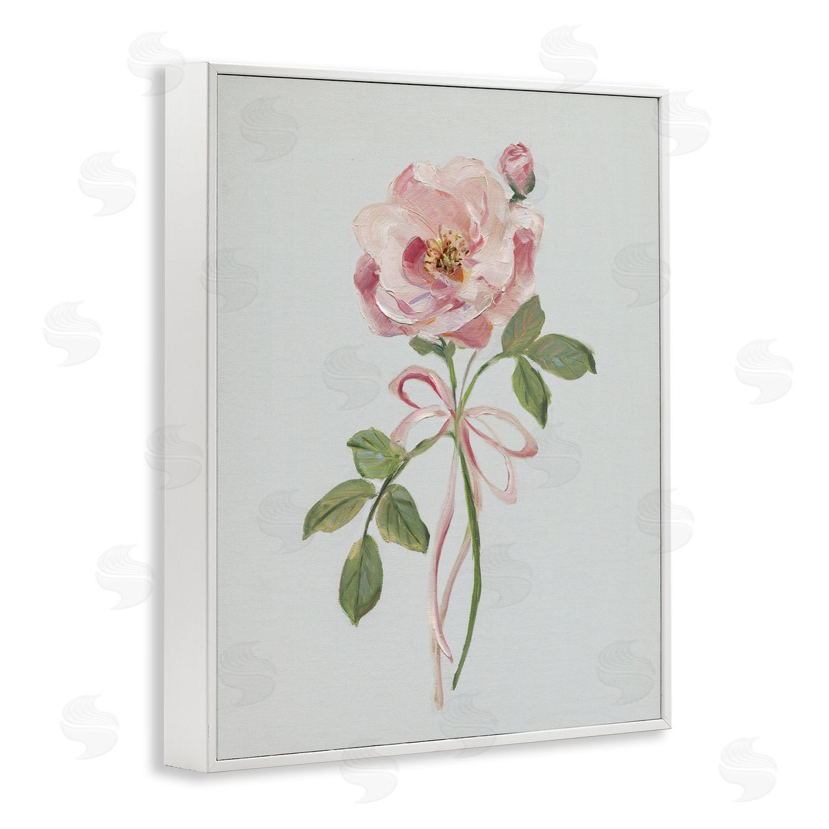 Sally Swatland | Pink Rose Bud with Ribbon