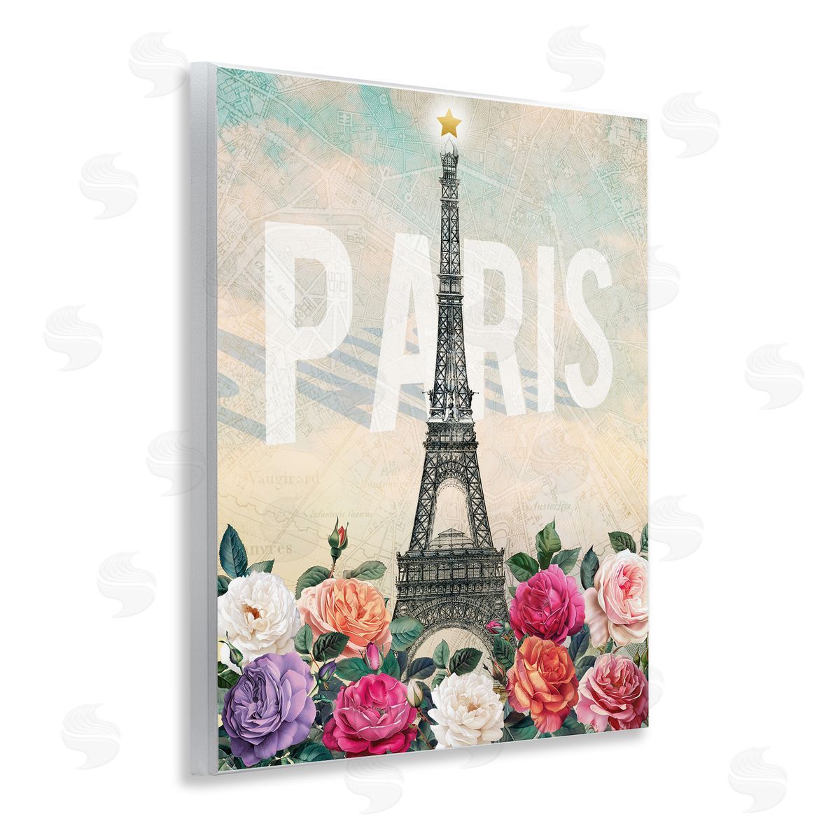 Susan Arnot | Paris Tower with Blooming Roses