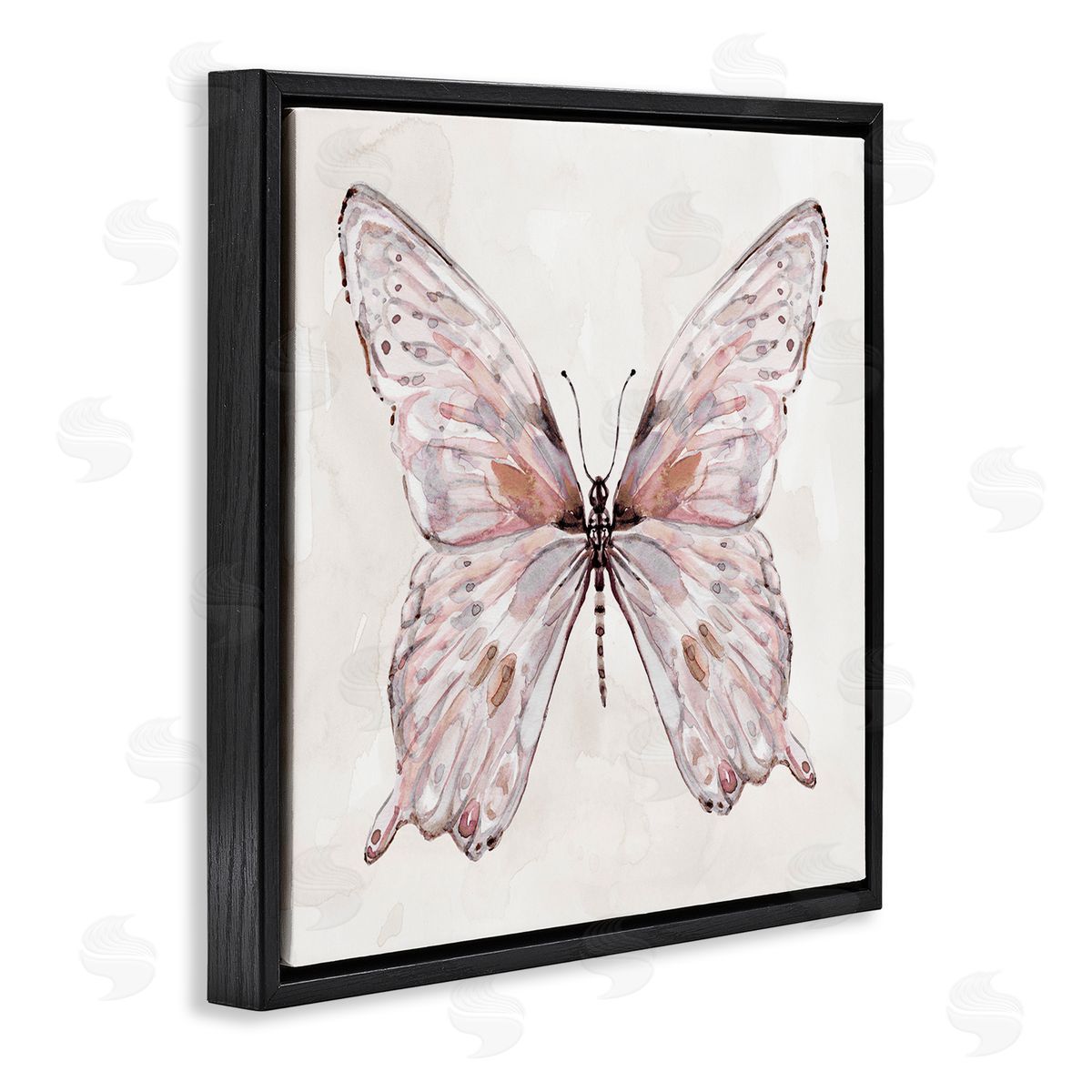 Carol Robinson Faded Blush Butterfly Canvas Wall Art Print