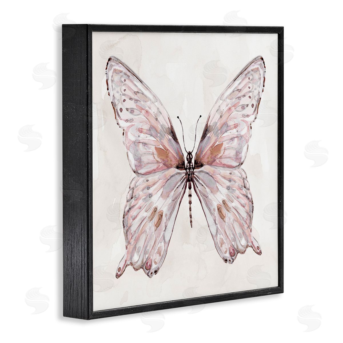 Carol Robinson Faded Blush Butterfly Canvas Wall Art Print