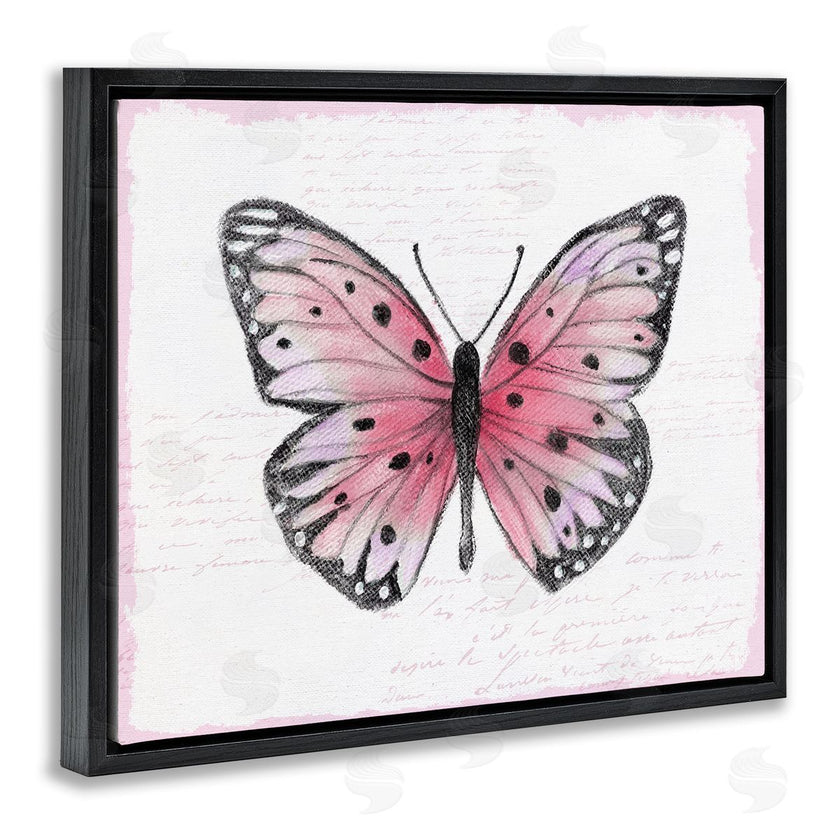 Janet Tava | Pink Toned Vintage Butterfly