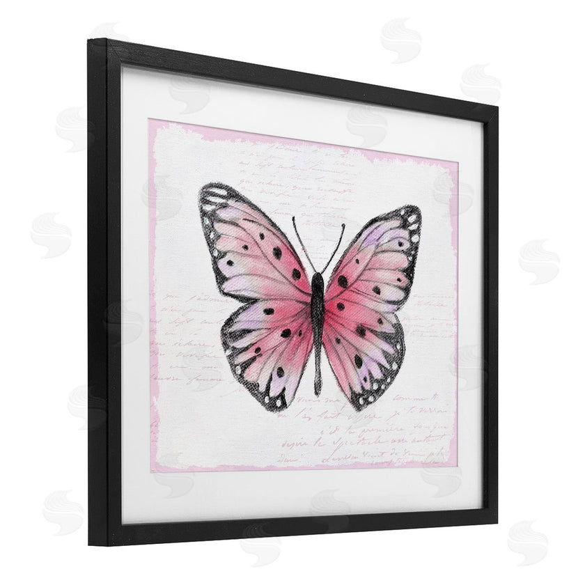 Janet Tava | Pink Toned Vintage Butterfly