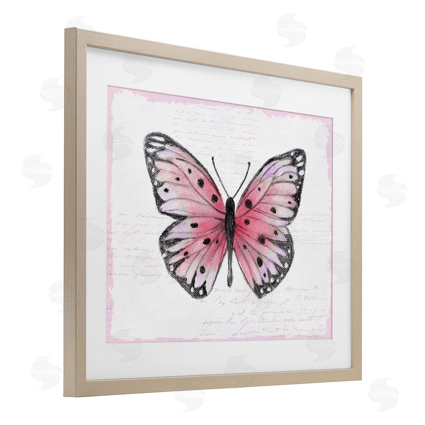 Janet Tava | Pink Toned Vintage Butterfly