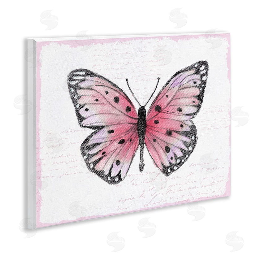 Janet Tava | Pink Toned Vintage Butterfly