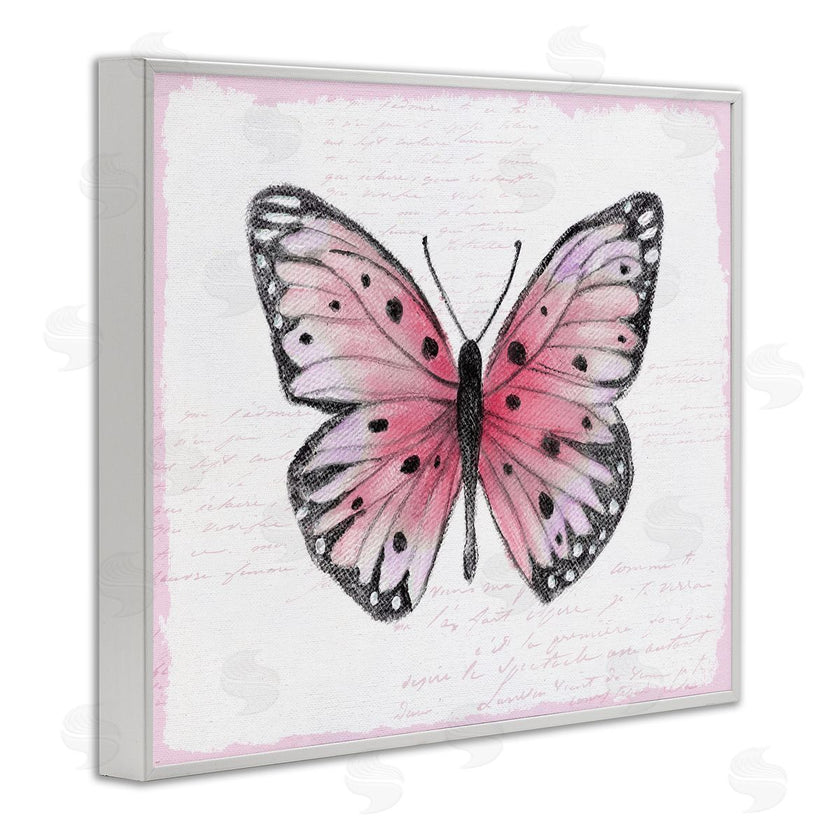 Janet Tava | Pink Toned Vintage Butterfly