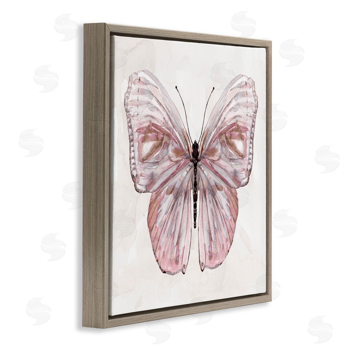 Carol Robinson Muted Pink Butterfly Canvas Wall Art Print
