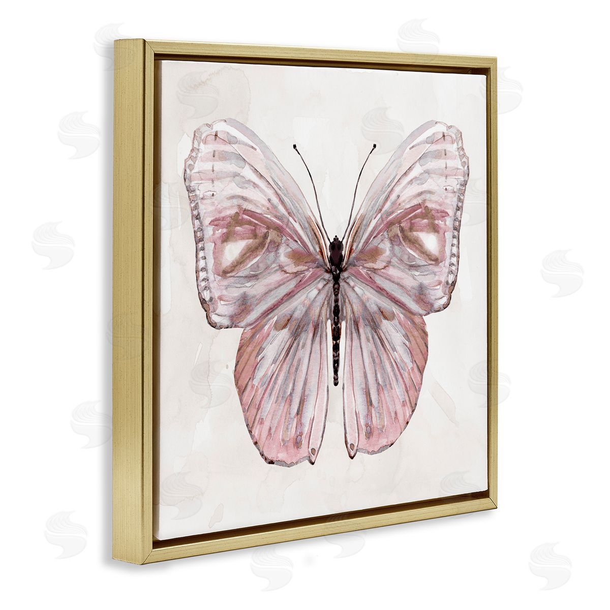 Carol Robinson Muted Pink Butterfly Canvas Wall Art Print
