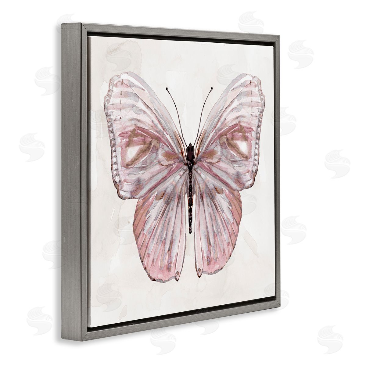 Carol Robinson Muted Pink Butterfly Canvas Wall Art Print