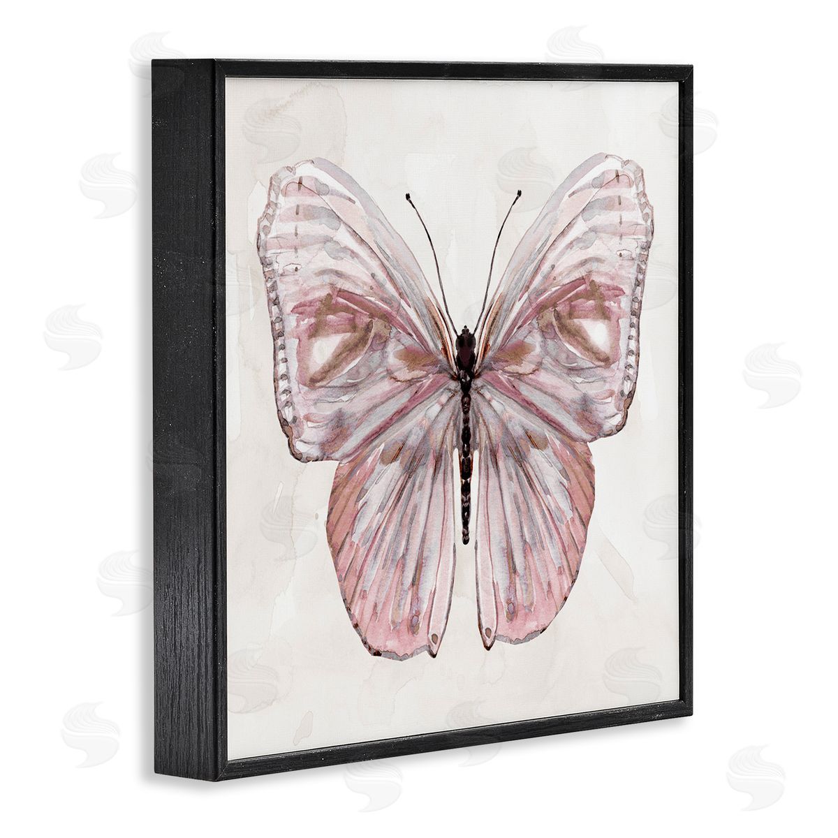 Carol Robinson Muted Pink Butterfly Canvas Wall Art Print