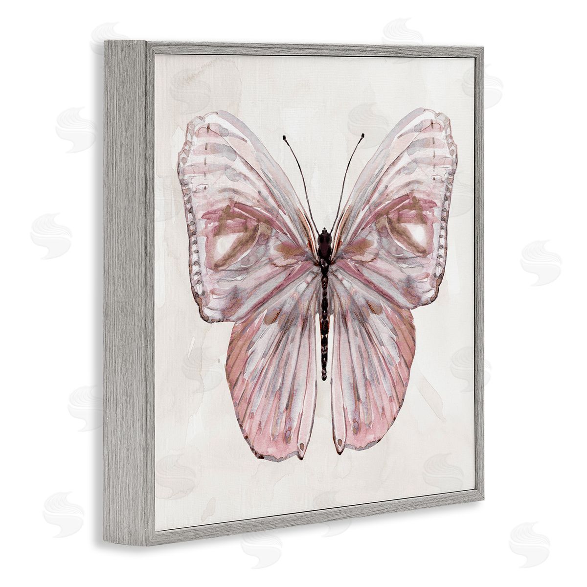 Carol Robinson Muted Pink Butterfly Canvas Wall Art Print