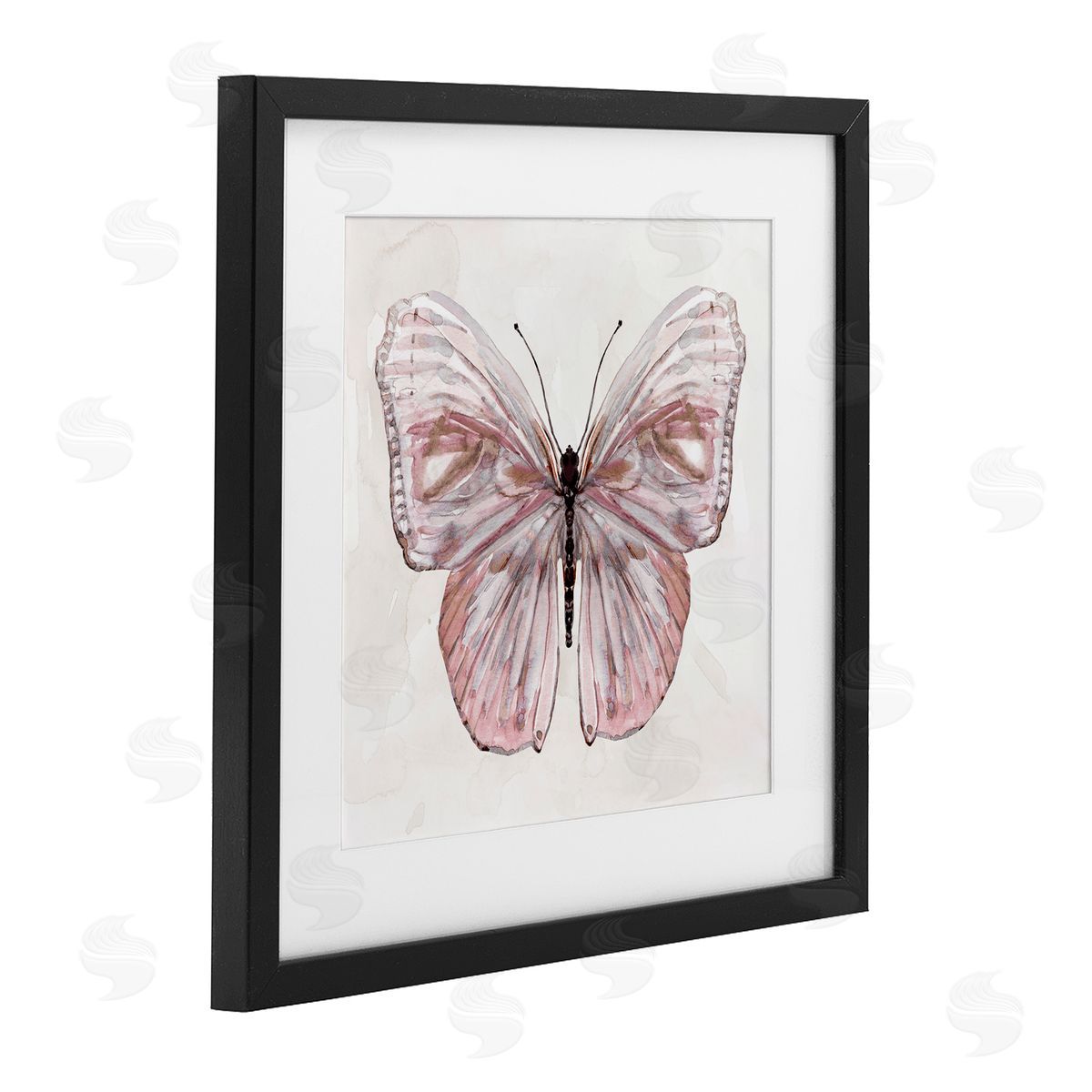 Carol Robinson Muted Pink Butterfly Canvas Wall Art Print