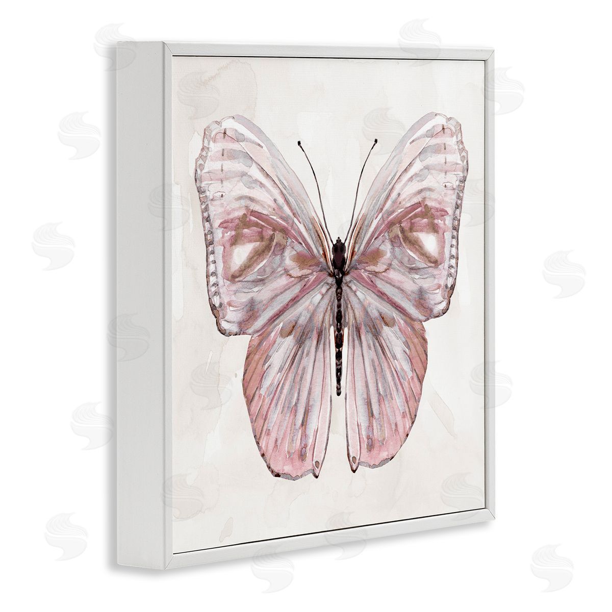 Carol Robinson Muted Pink Butterfly Canvas Wall Art Print