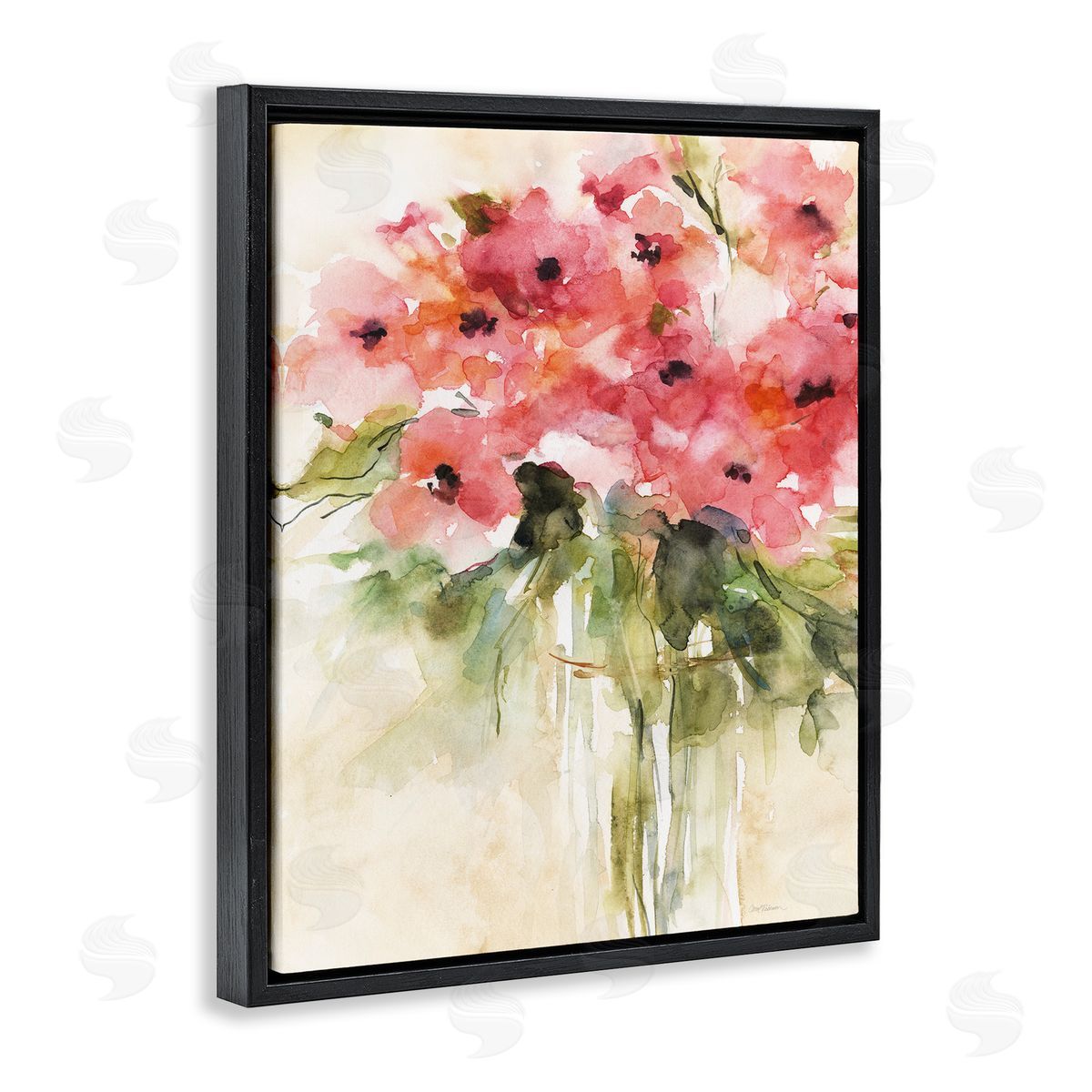 Carol Robinson Flowing Watercolor Style Bouquet Canvas Wall Art Print