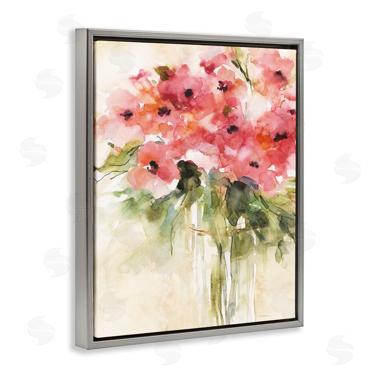 Carol Robinson Flowing Watercolor Style Bouquet Canvas Wall Art Print