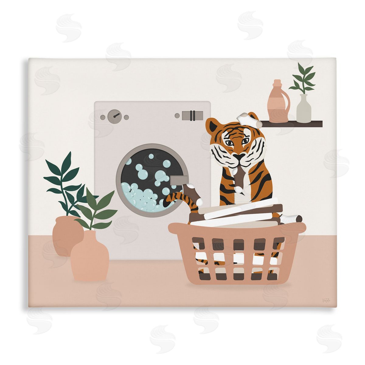 Natalie Carpentieri | Tiger in Laundry Basket