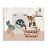 Natalie Carpentieri | Tiger in Laundry Basket