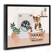 Natalie Carpentieri | Tiger in Laundry Basket