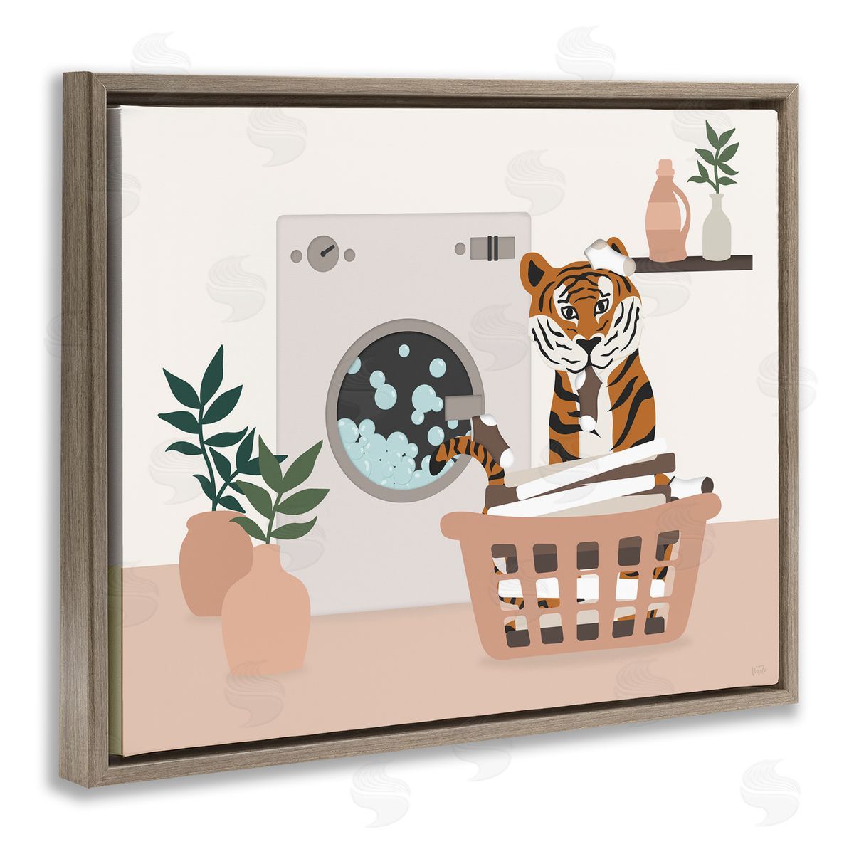 Natalie Carpentieri | Tiger in Laundry Basket