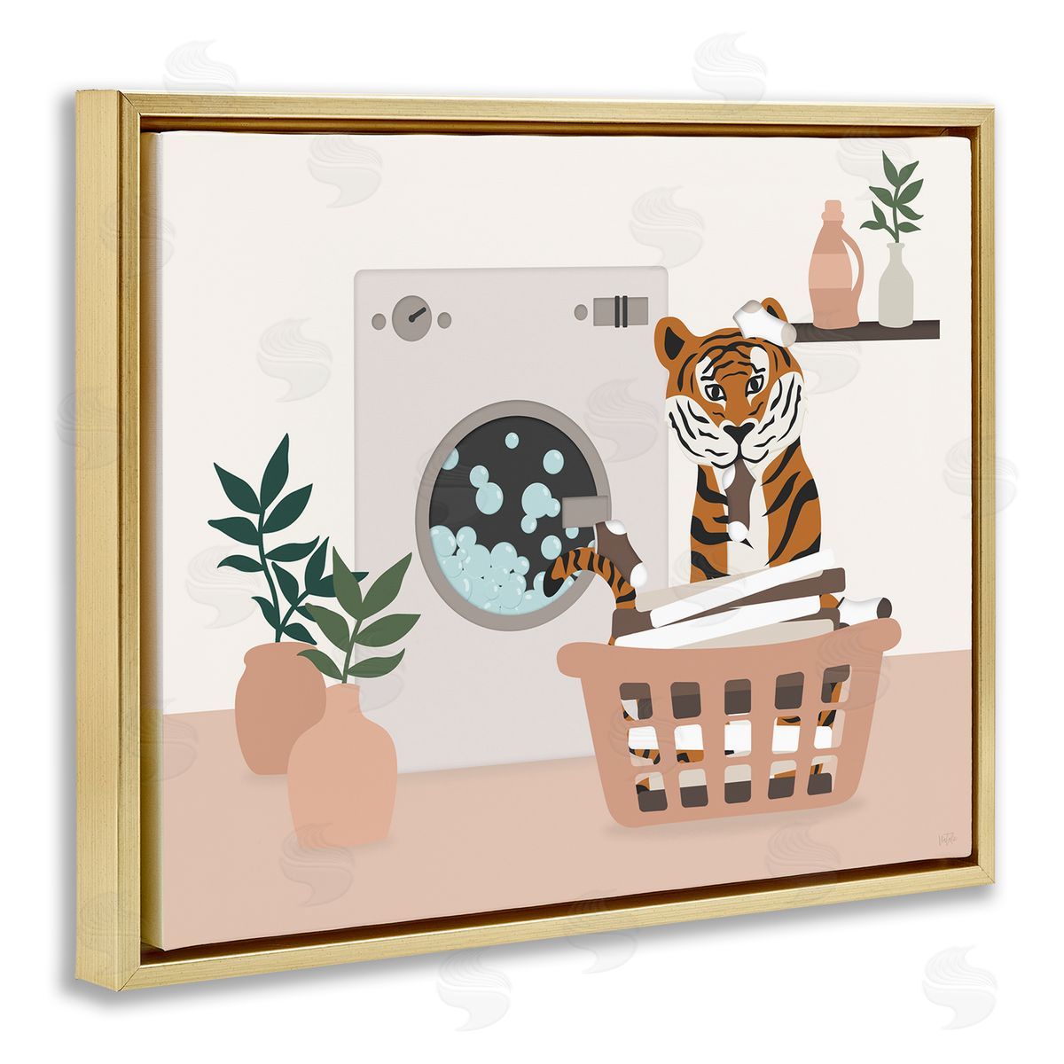 Natalie Carpentieri | Tiger in Laundry Basket