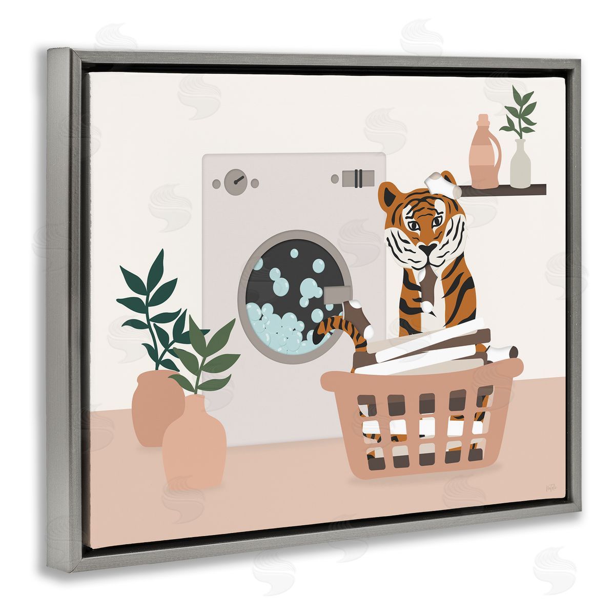 Natalie Carpentieri | Tiger in Laundry Basket