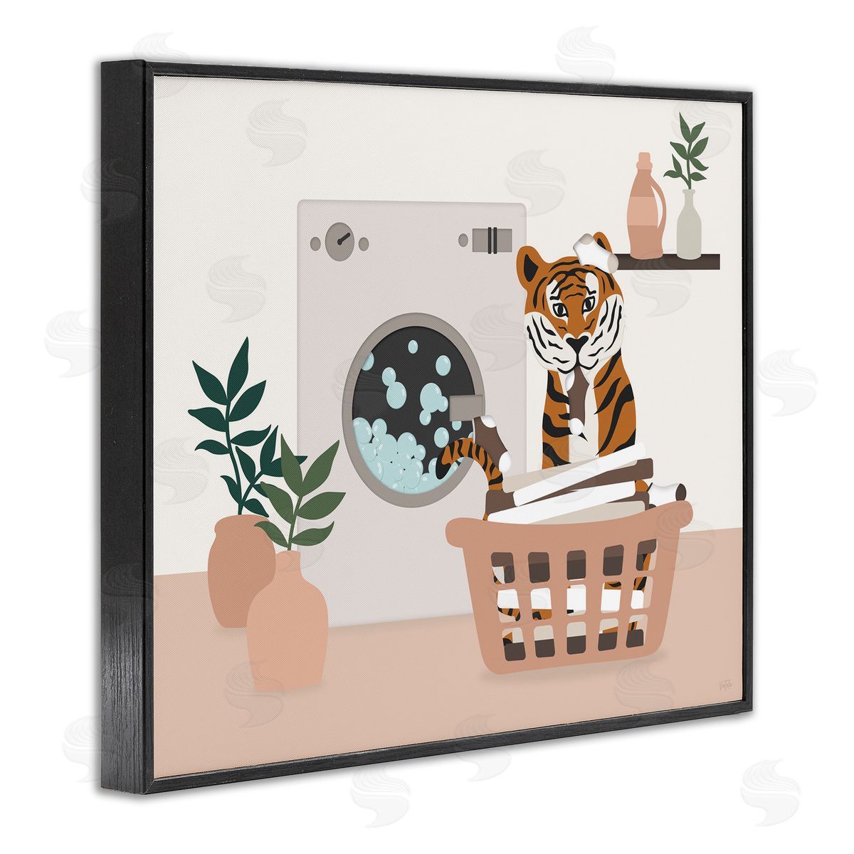 Natalie Carpentieri | Tiger in Laundry Basket